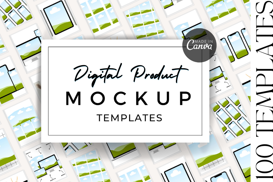 Digital Mockup Scene Creator | Canva Templates