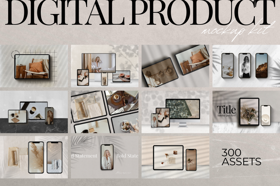 Digital Mockup Scene Creator | Canva Templates