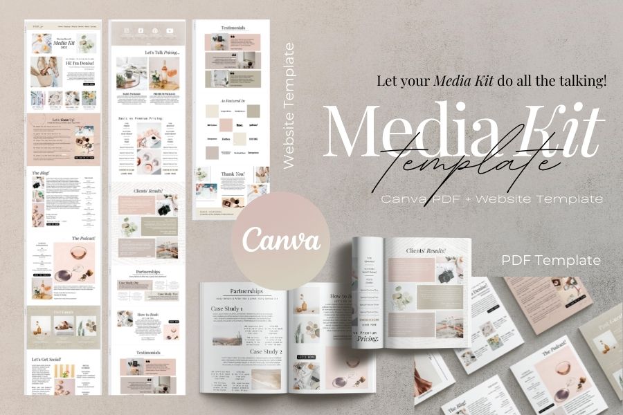 Influencer Media Kit | Canva Templates
