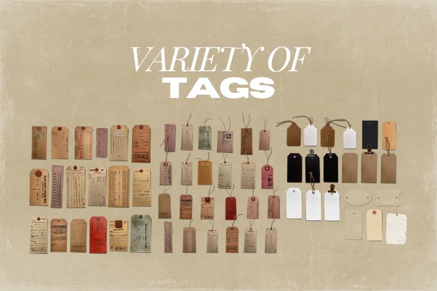 A collection of 67 high-quality tag PNG files. Featuring modern and vintage styles, various colors, lengths, and designs, all individual and realistic. Create all kinds of unique and interesting designs for your next project.  Create stunning and realistic projects with this beautiful collection of tag PNG images. Real assets are created and photographed in high definition to give your creations a one-of-a-kind look.
