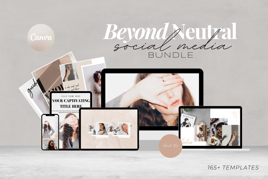 Your plug-and-play solution to creating an irresistible, inspirational and aligned online presence your dream audience can’t get enough of.  The Beyond Neutral Social Media Bundle is your stress-free ticket to taming social media so you can go from unnoticed to influencing at the top of your game.