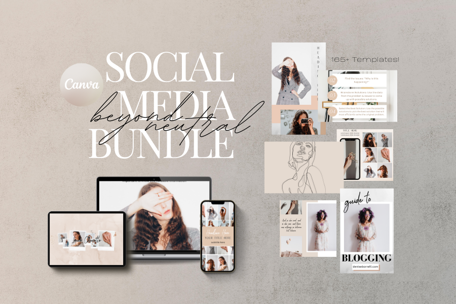 Your plug-and-play solution to creating an irresistible, inspirational and aligned online presence your dream audience can’t get enough of.  The Beyond Neutral Social Media Bundle is your stress-free ticket to taming social media so you can go from unnoticed to influencing at the top of your game.